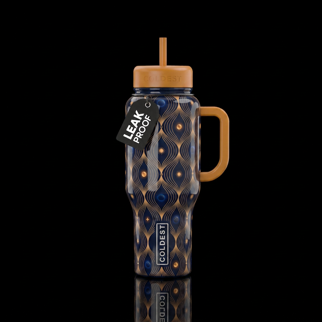Earthy Lattice water bottle design
