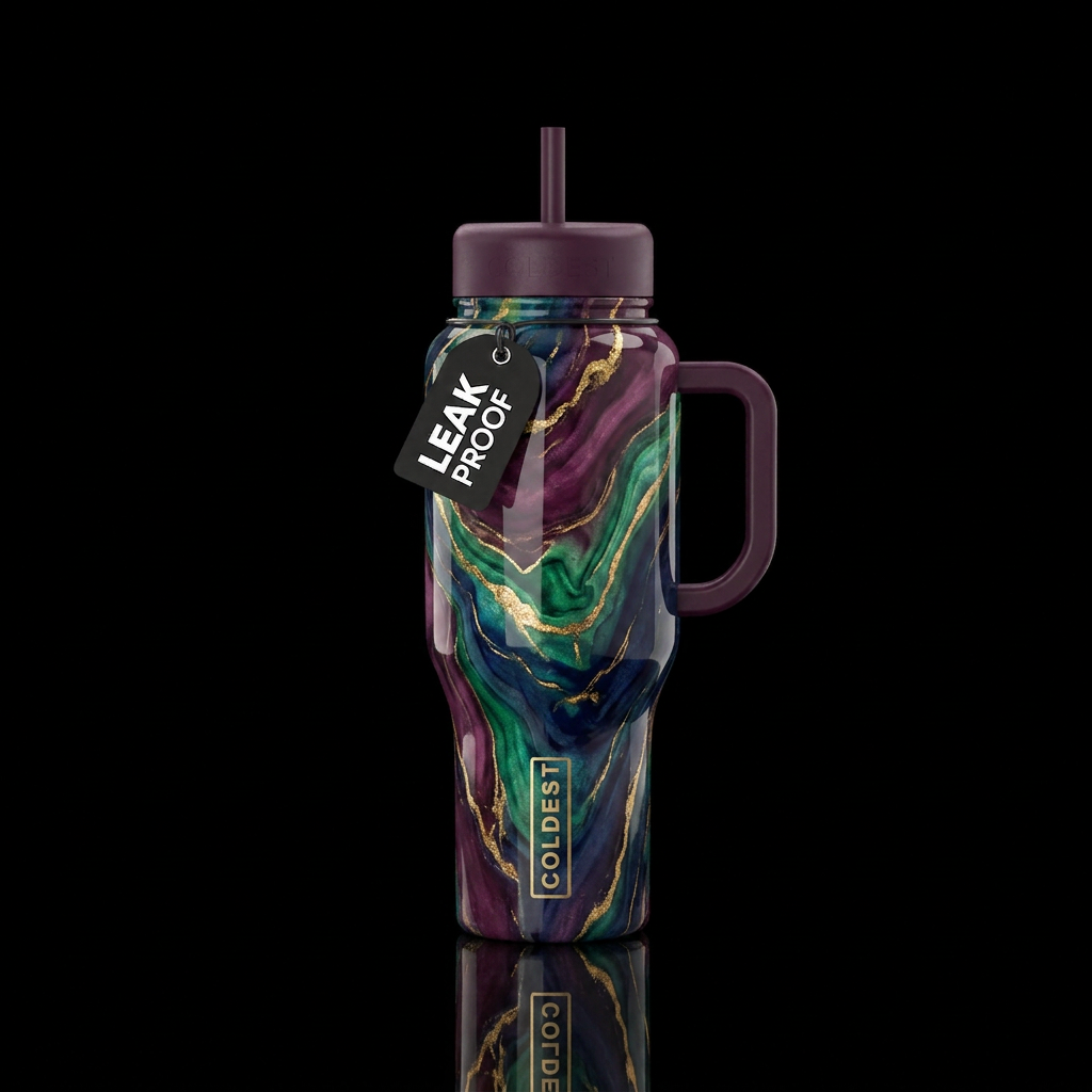 Waves water bottle design