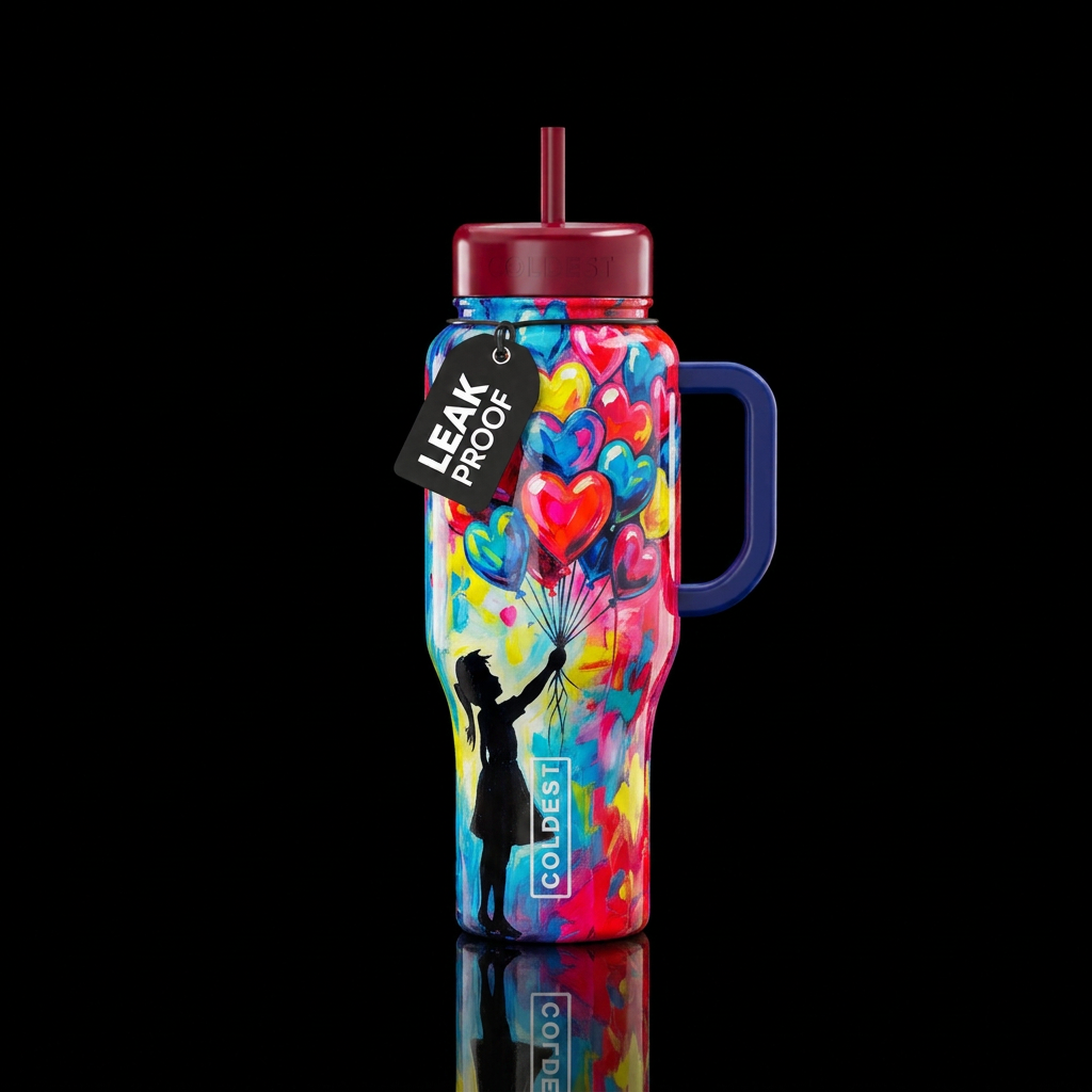 Balloons water bottle design