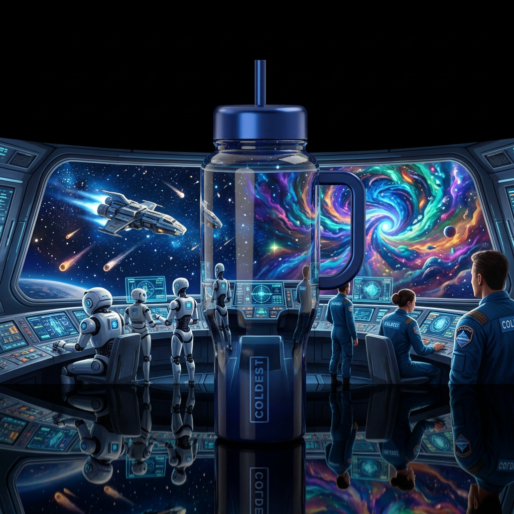 Starship Coldest 2030 water bottle design
