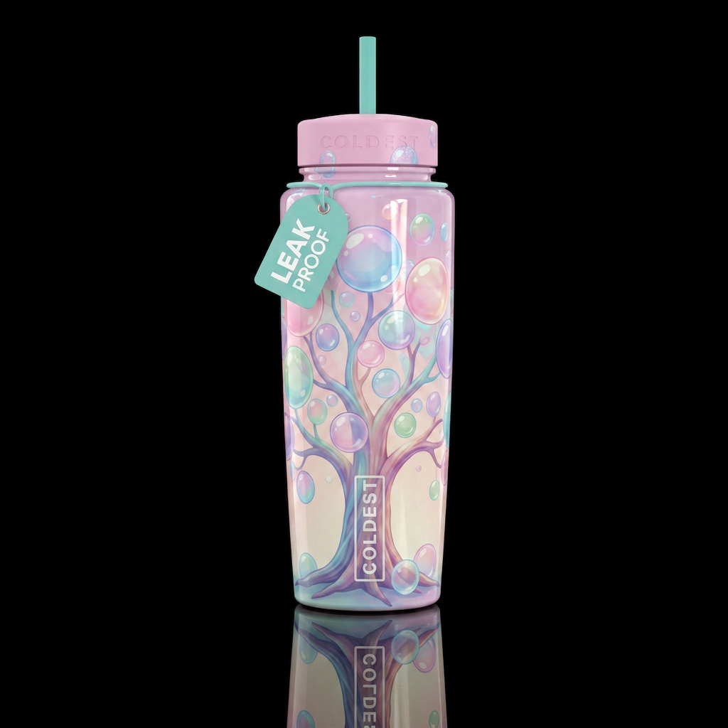 Bubble Tree water bottle design