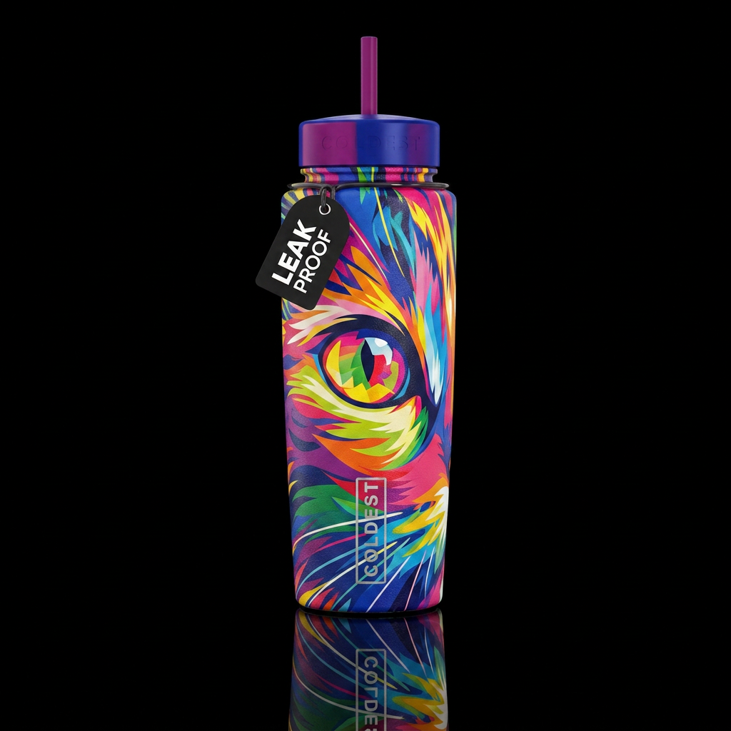 The Cats Eye water bottle design