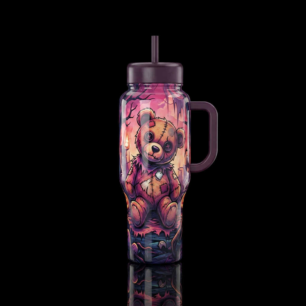 Teddy Scare water bottle design