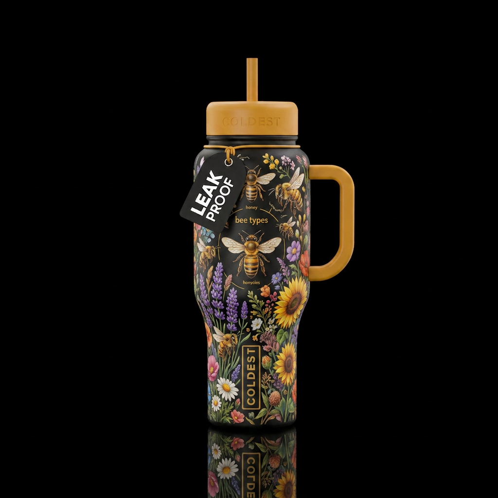 Honey Bees water bottle design