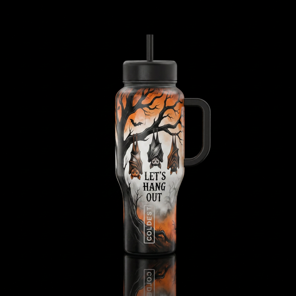 Let’s Hang Out water bottle design