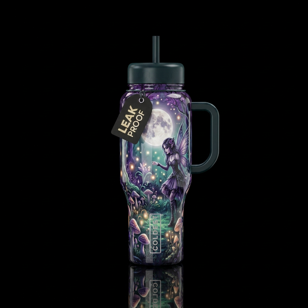Gothic Fairy water bottle design