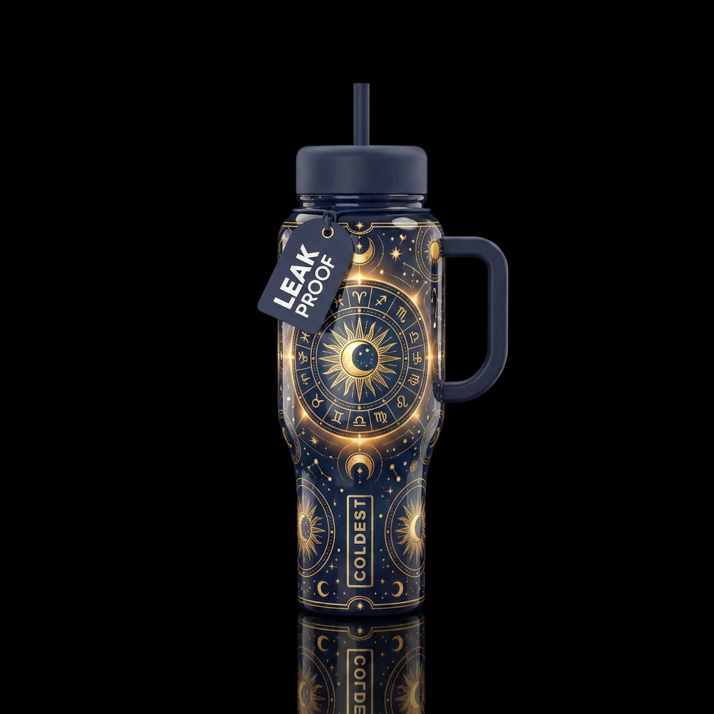 Mystic Astro-Logical water bottle design