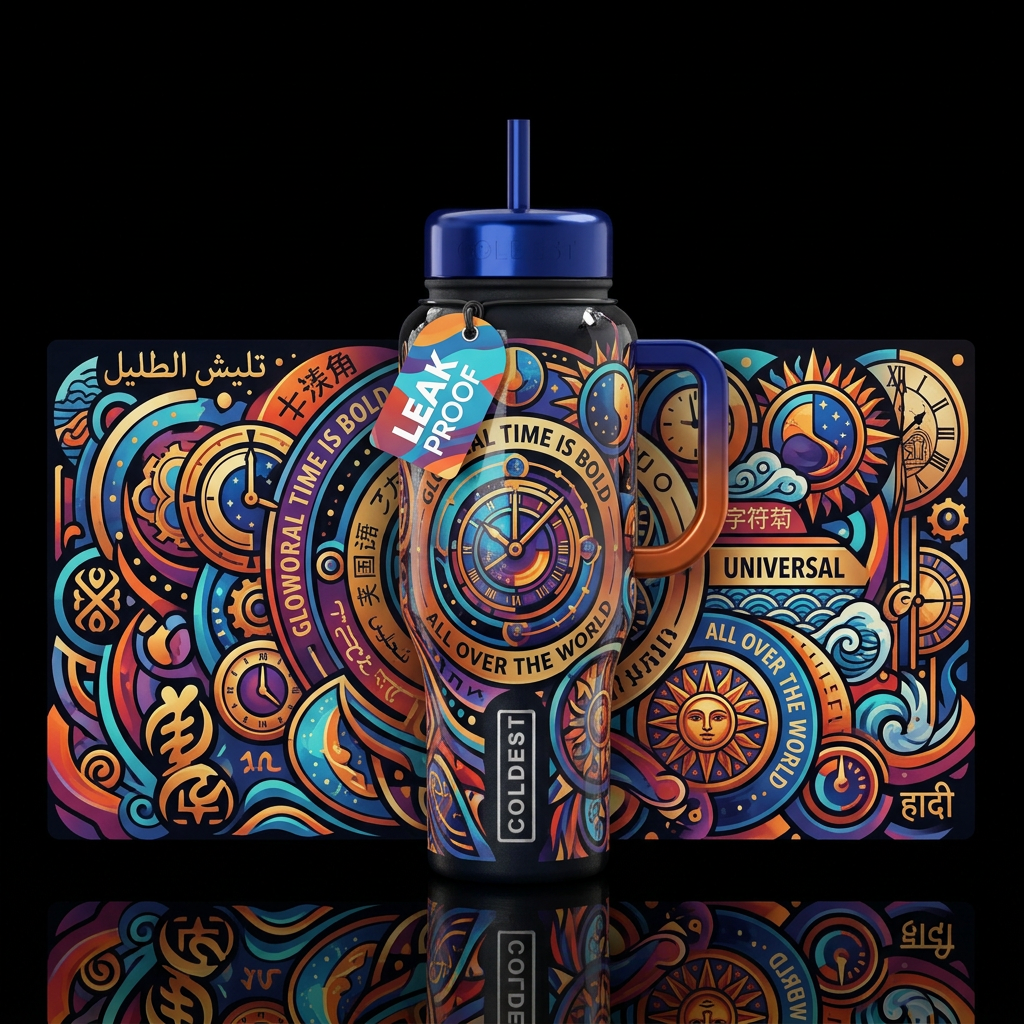 Time water bottle design