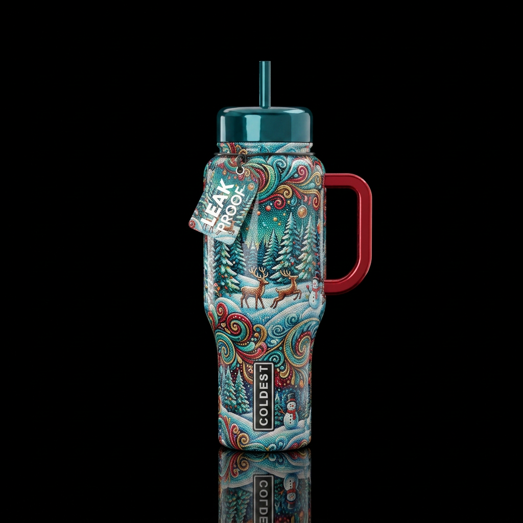It’s a Winter Wonderland water bottle design