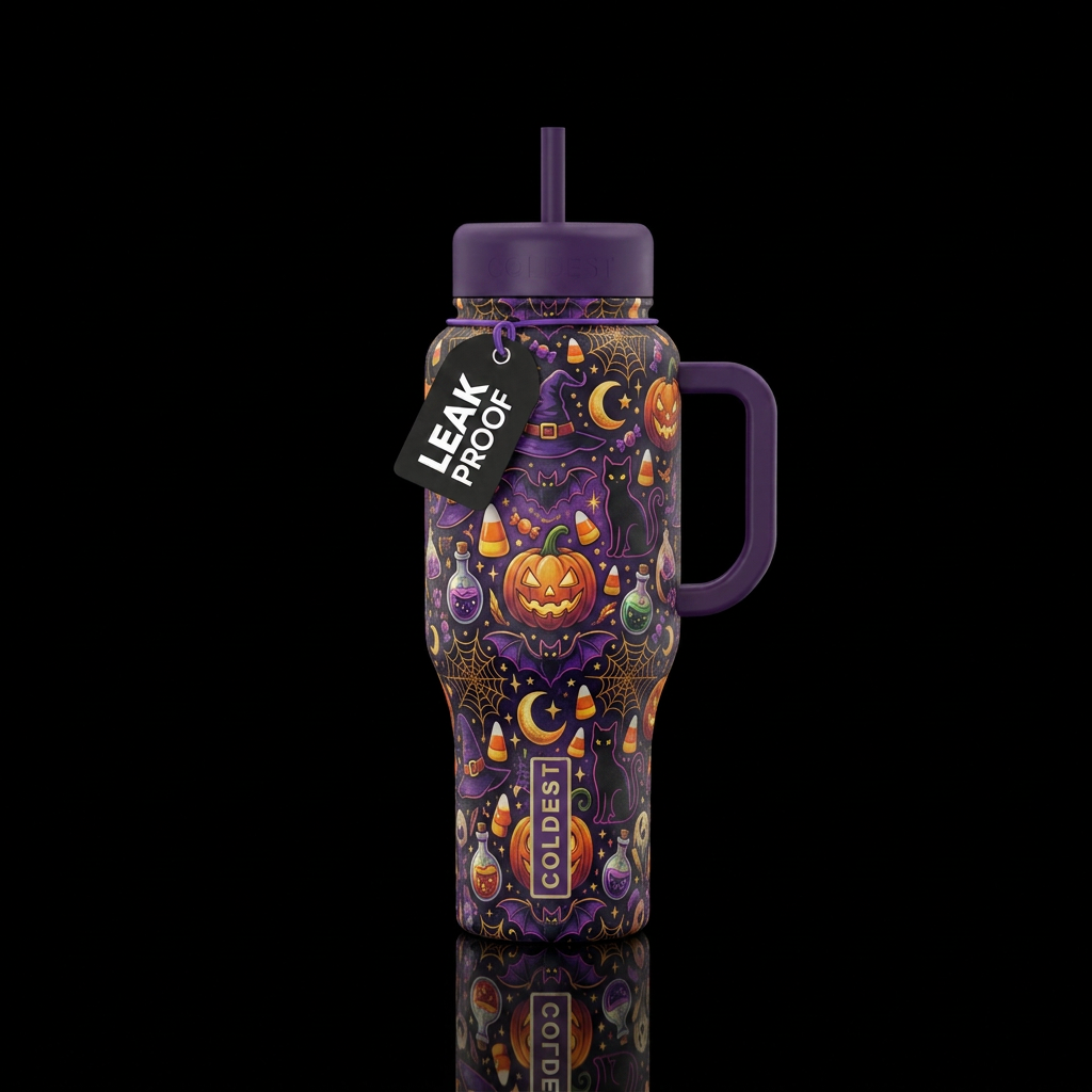Halloween SCare water bottle design