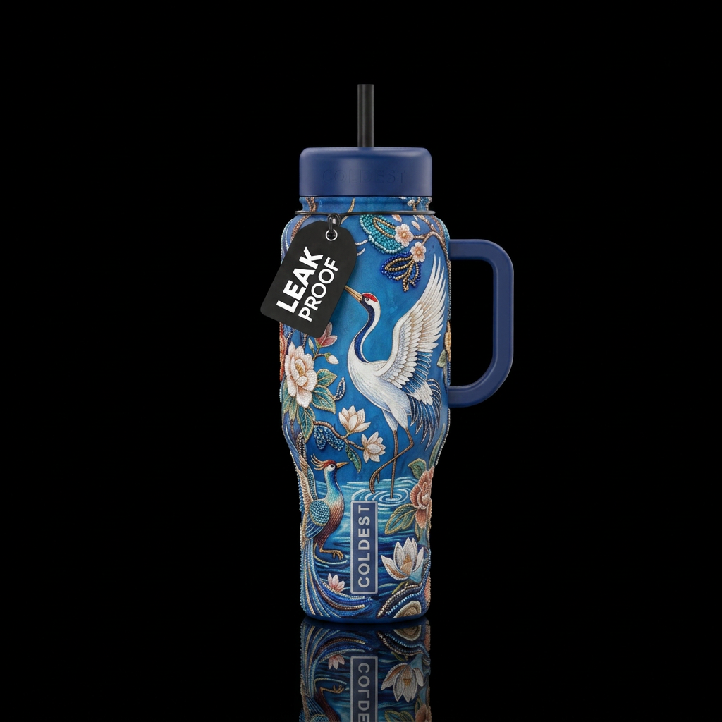 Cranes water bottle design