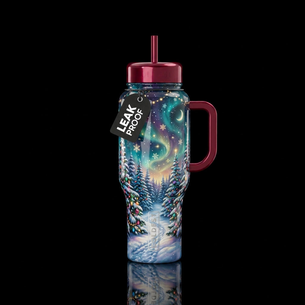 It’s Christmas water bottle design