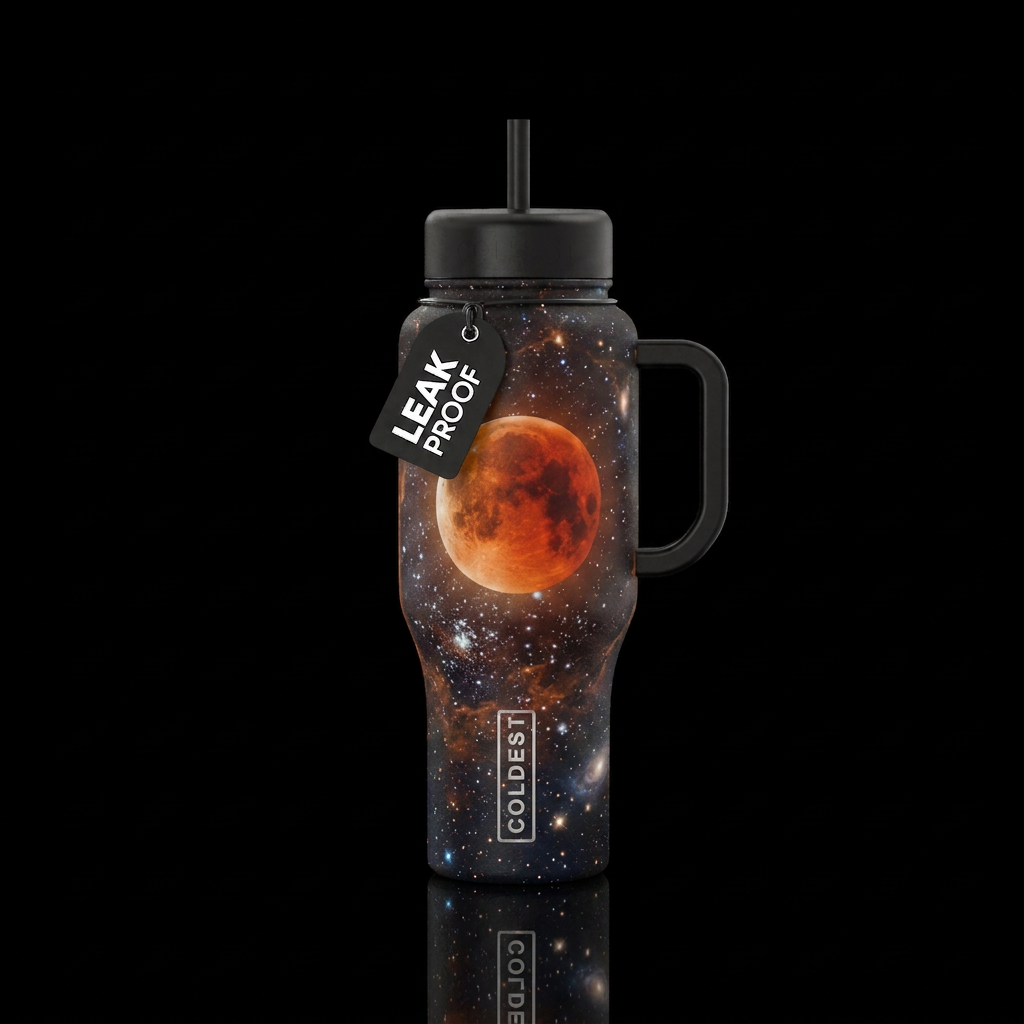 Sturgeon Red Moon Eclipse water bottle design