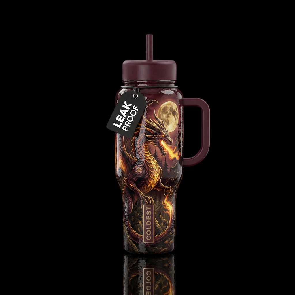 The Fire Inside water bottle design