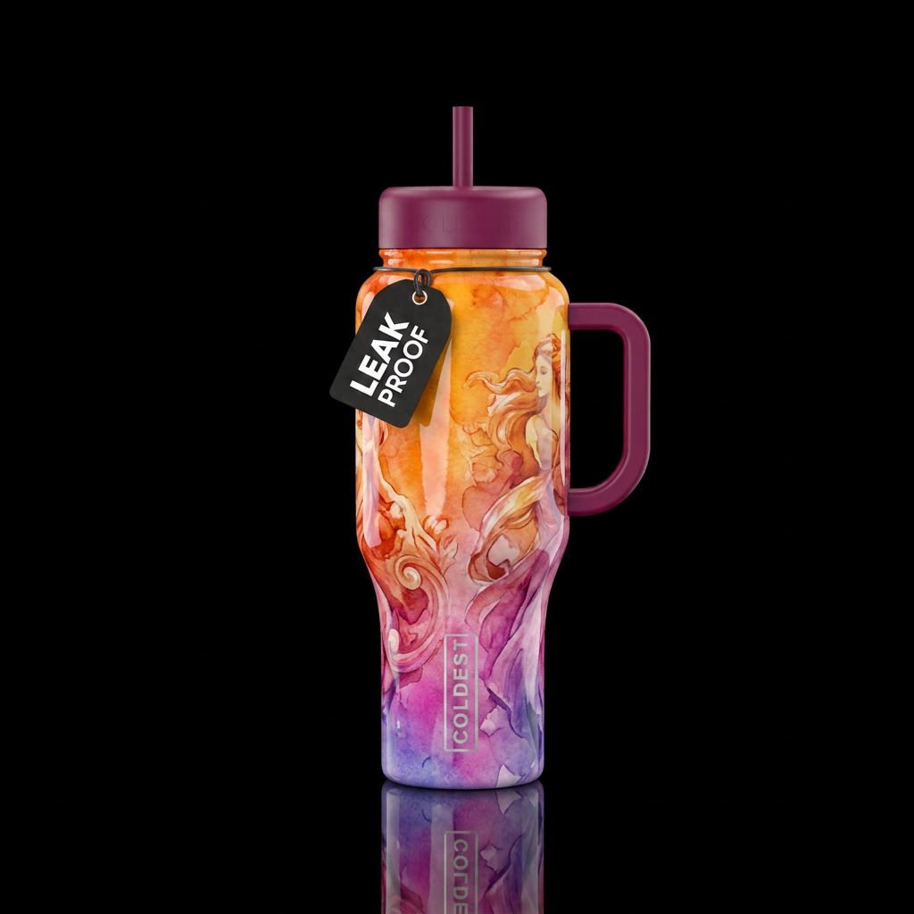Shiny Out Loud water bottle design