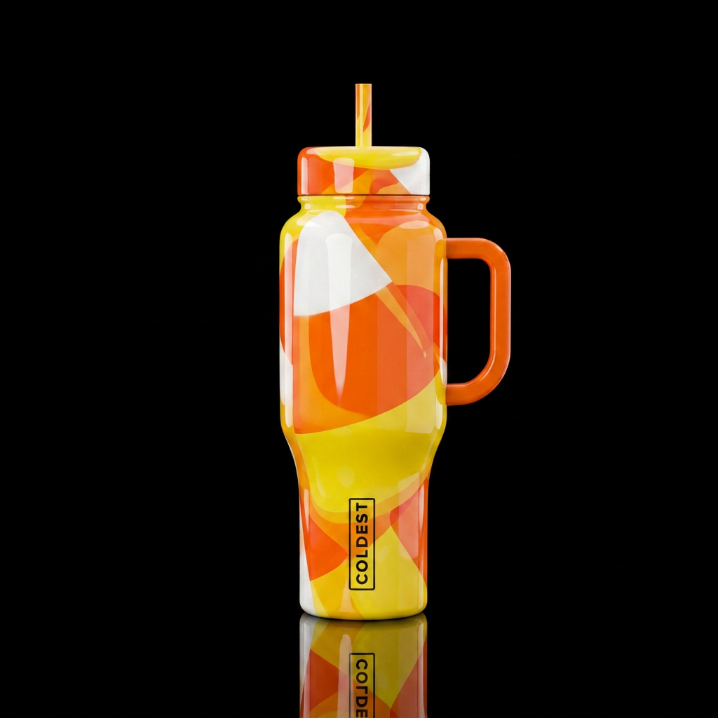 Candy Corn water bottle design