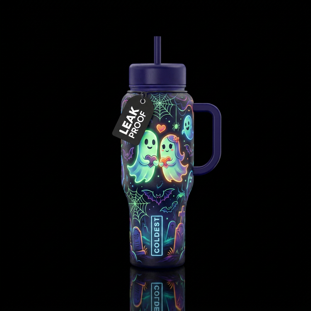 Love in the Graveyard water bottle design