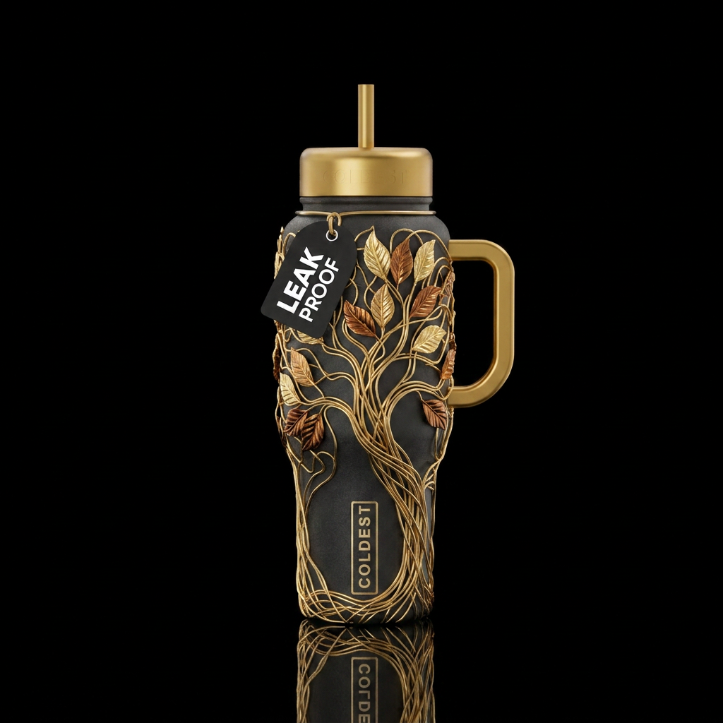 Wire Forest Tree water bottle design