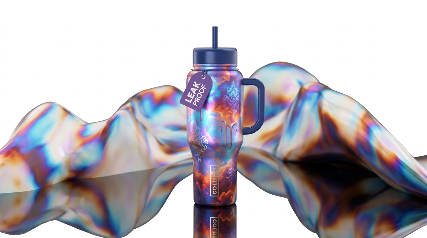 Whimsey water bottle design