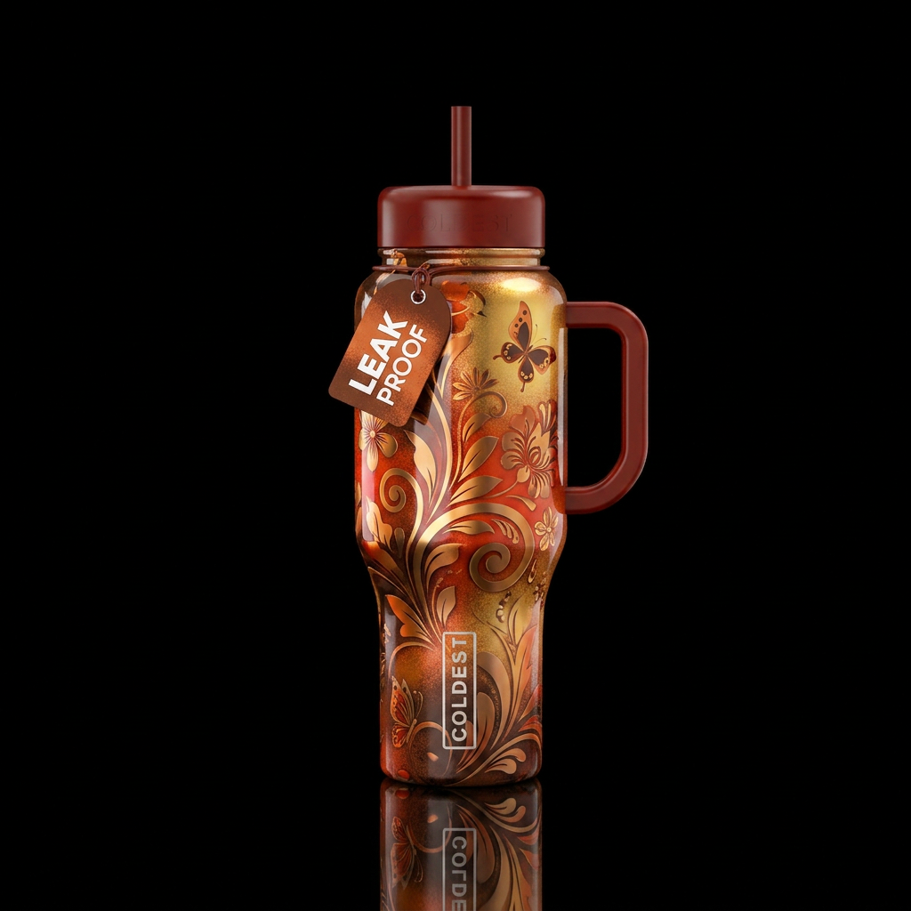 Autumn Glow water bottle design
