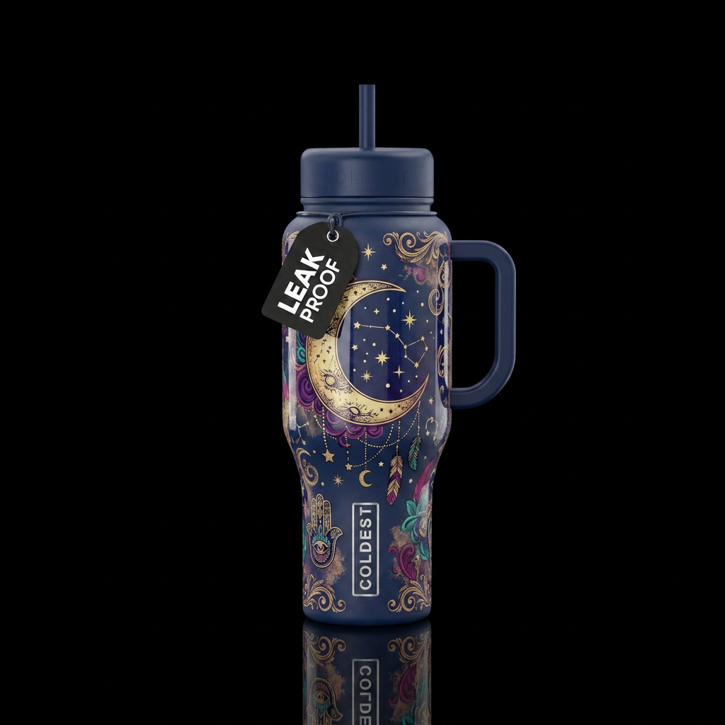 Midnight Blue water bottle design