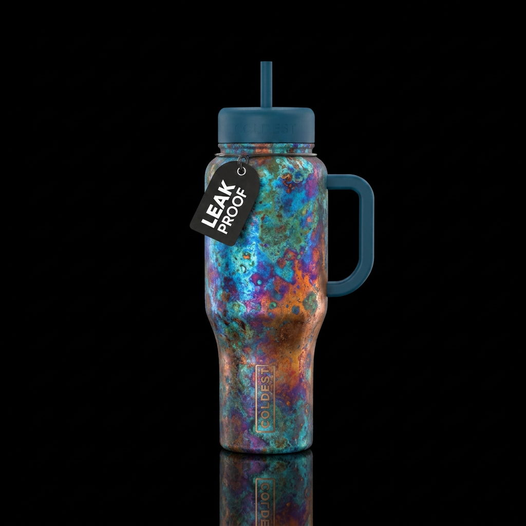 Patina water bottle design