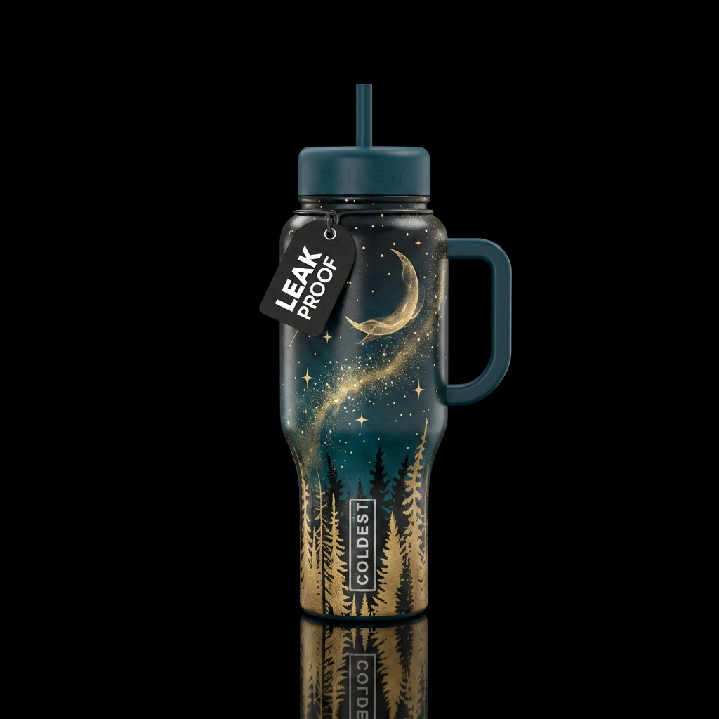 Mystic Night water bottle design