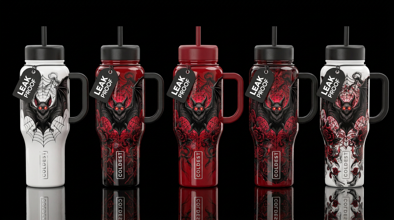 Oh Bats! water bottle design