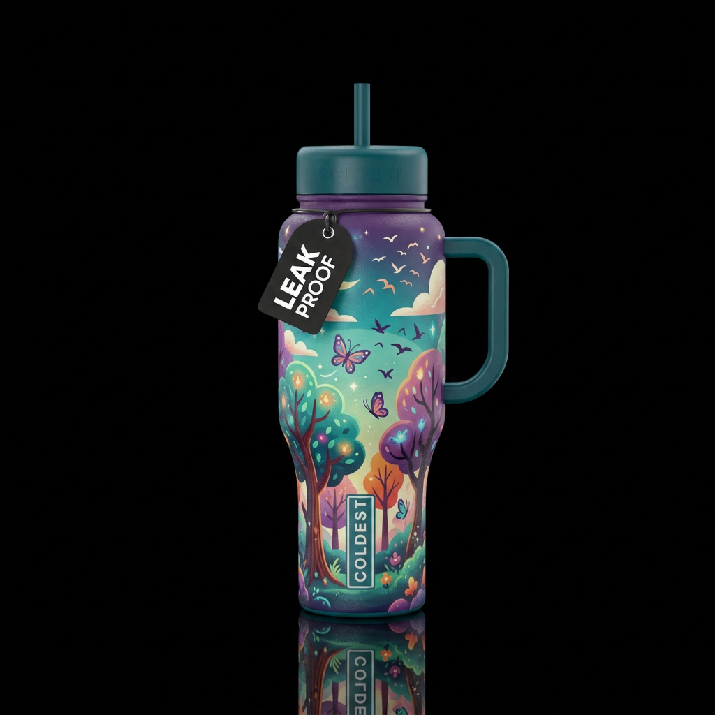 Summertime water bottle design