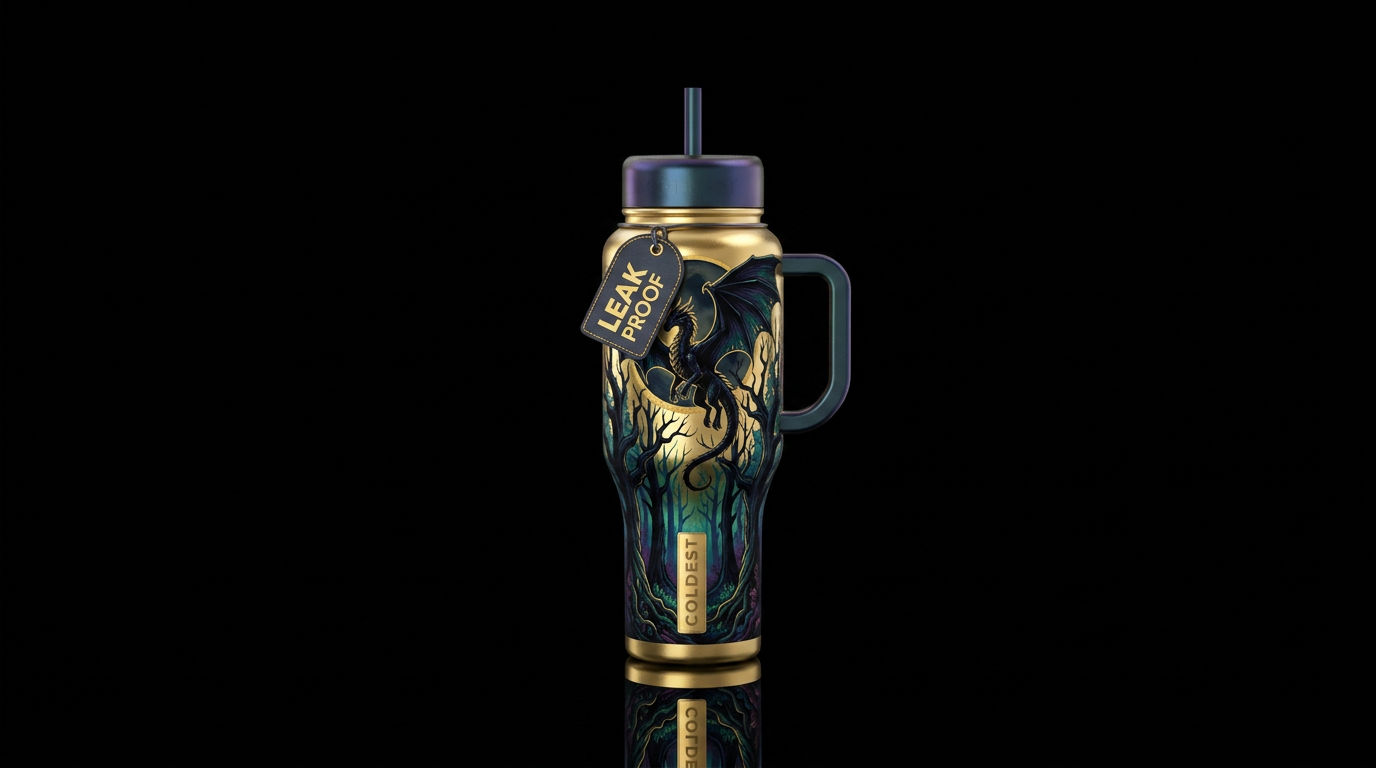 Bad Moon Rising water bottle design