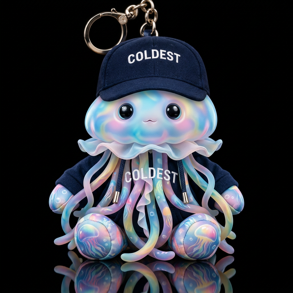 Jellyfish, tentacles, colorful, water bottle design