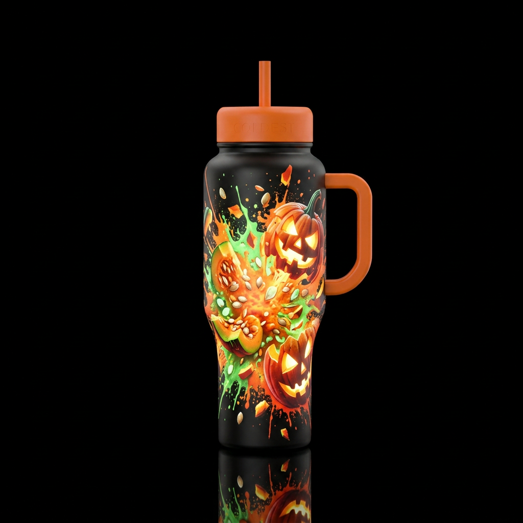 Smashing Pumpkins water bottle design