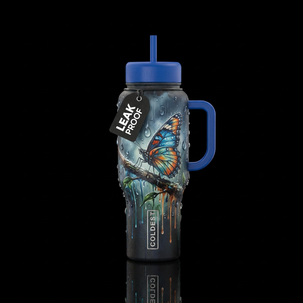 Resting til Storm Stops water bottle design