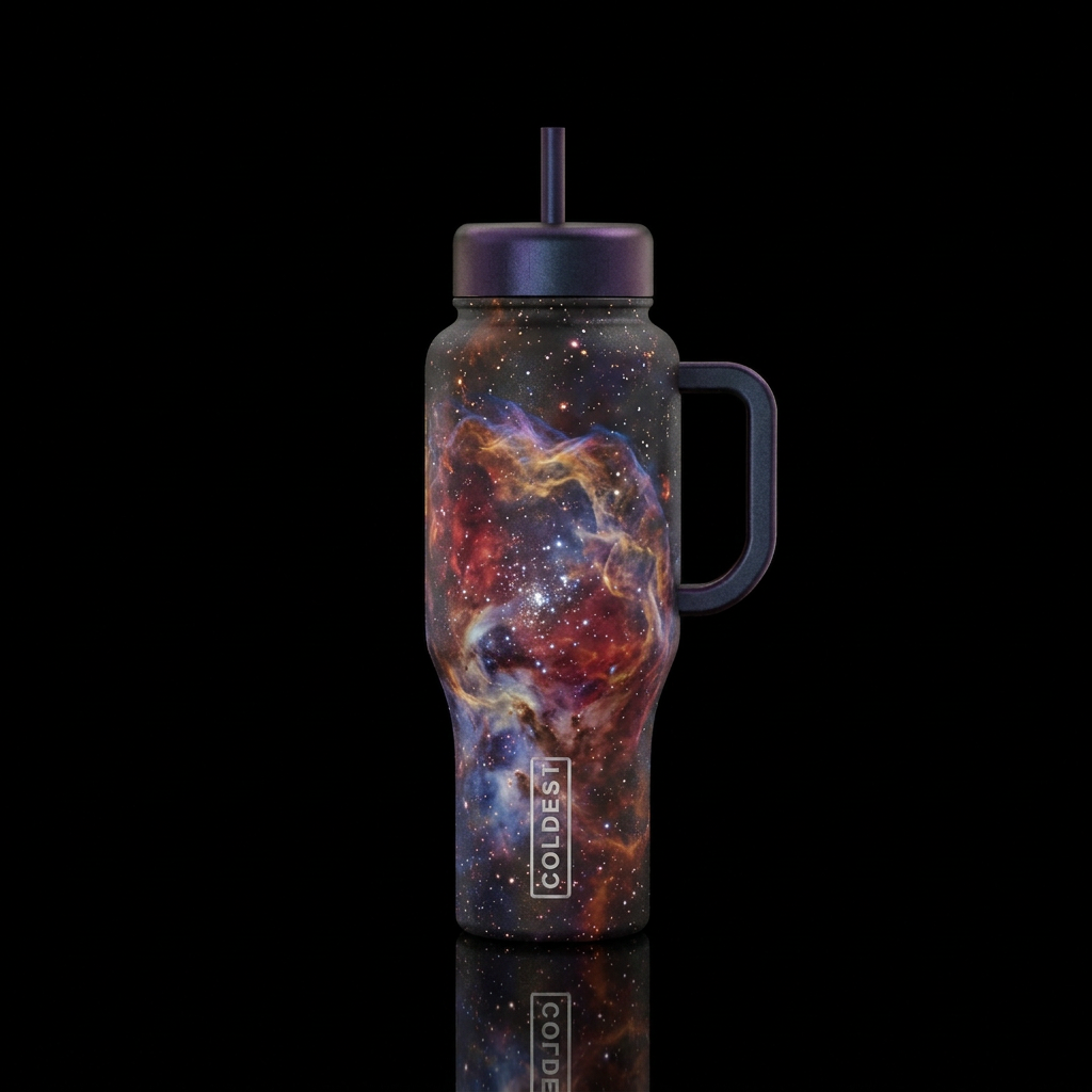 SH2-119 Clamshell Nebula water bottle design