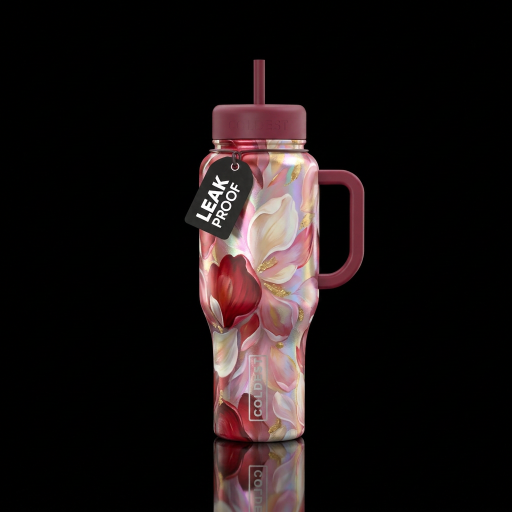 Petals water bottle design