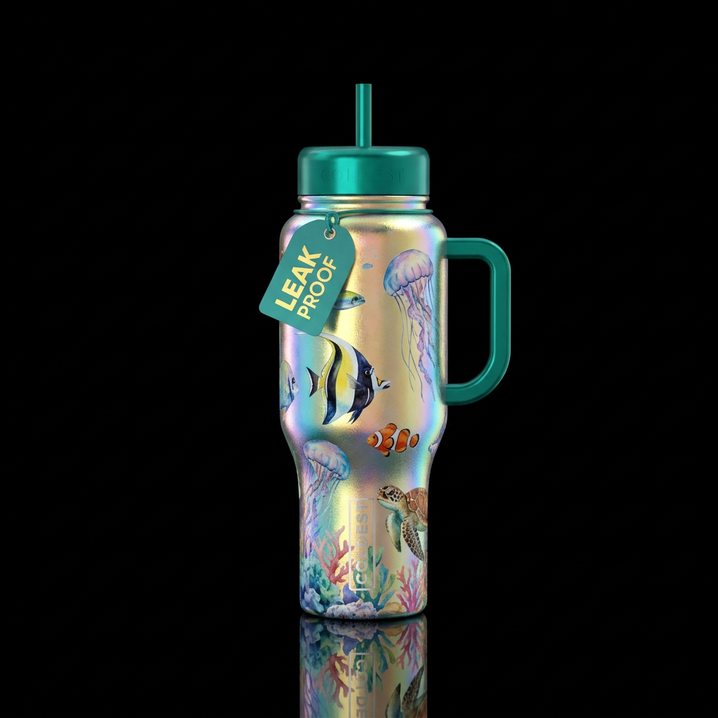 Swimming water bottle design