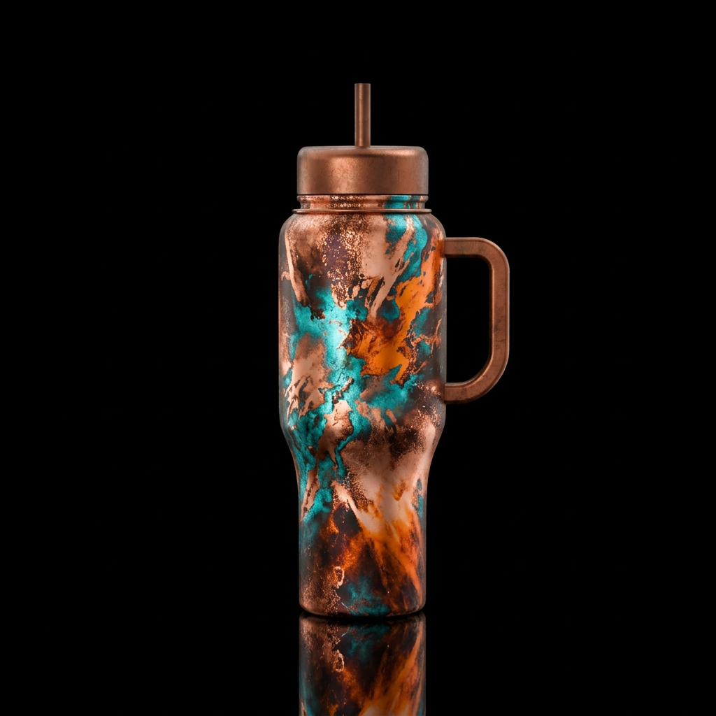 Blaze of Glory water bottle design