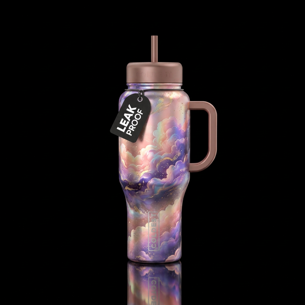 Stormy Clouds water bottle design