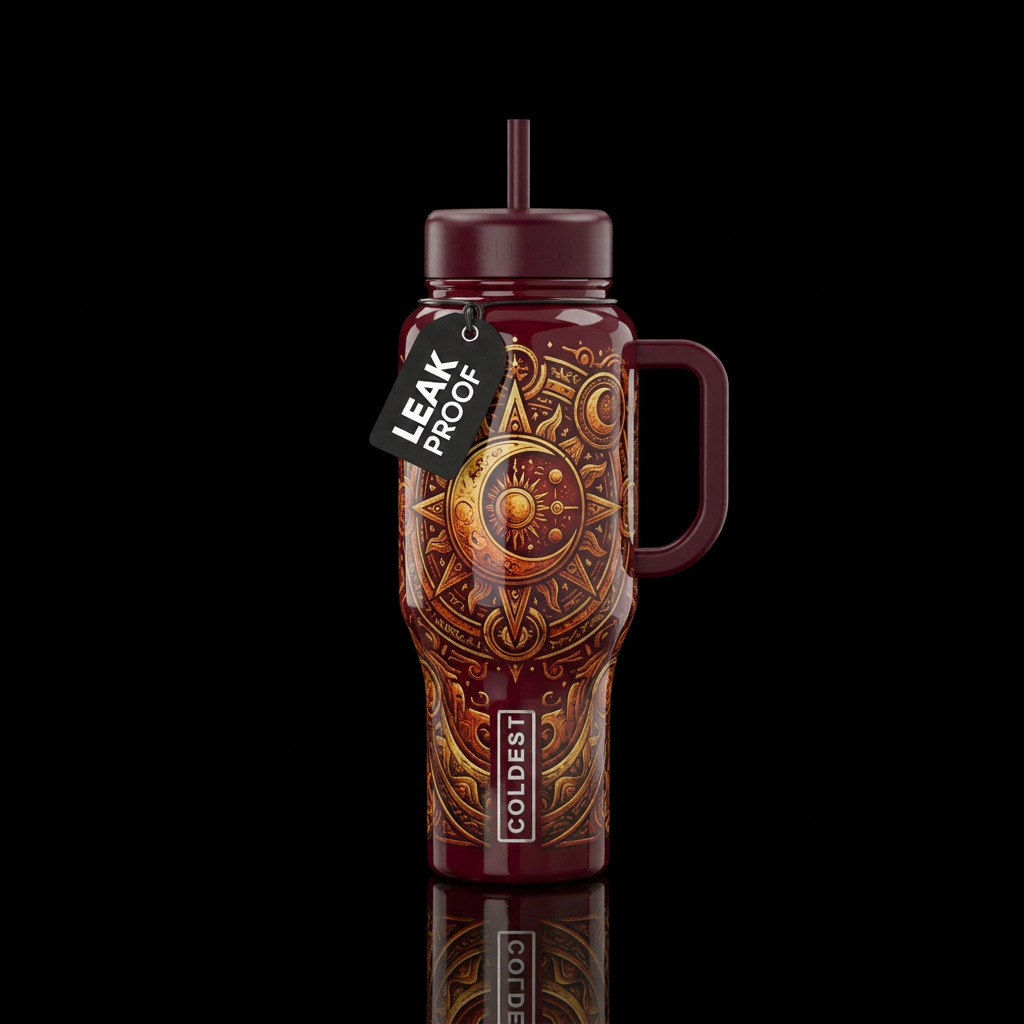 Bohemian Moon water bottle design