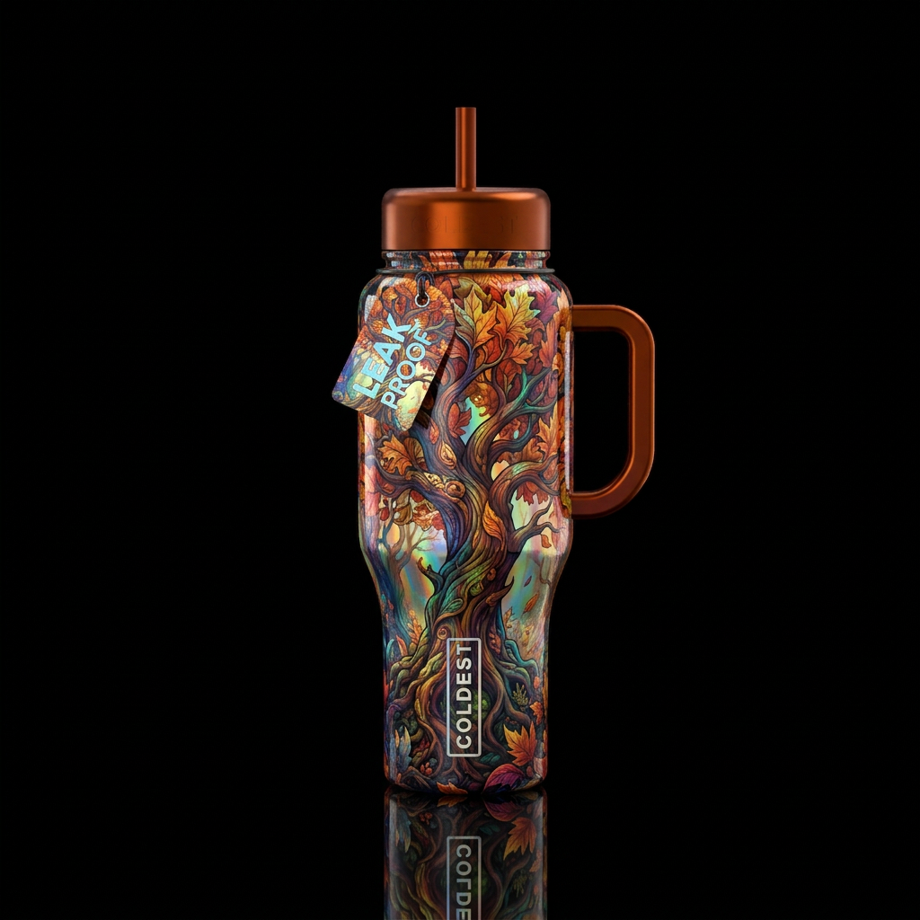 Welcome Fall water bottle design