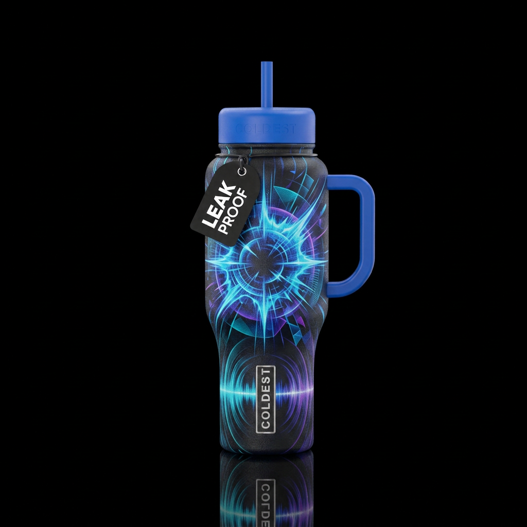 Explosive Sonic Pressure water bottle design