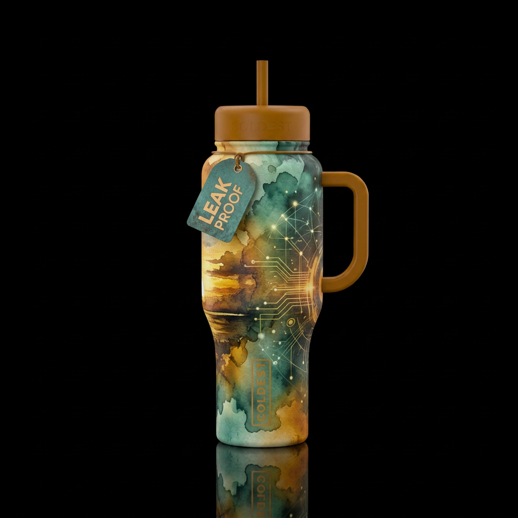The Other Side water bottle design