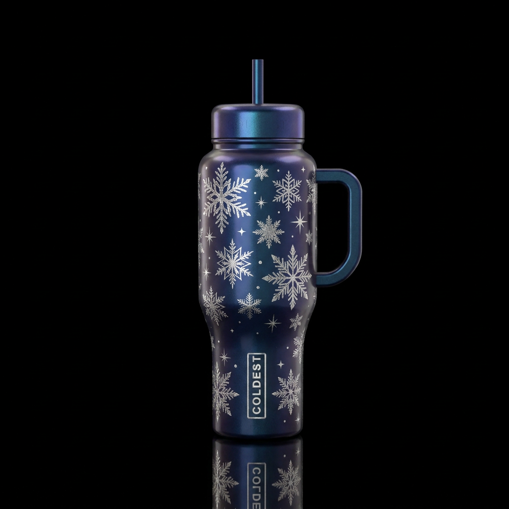 It’s Snowing! water bottle design