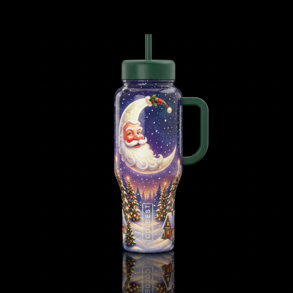 It’s Christmas Eve water bottle design