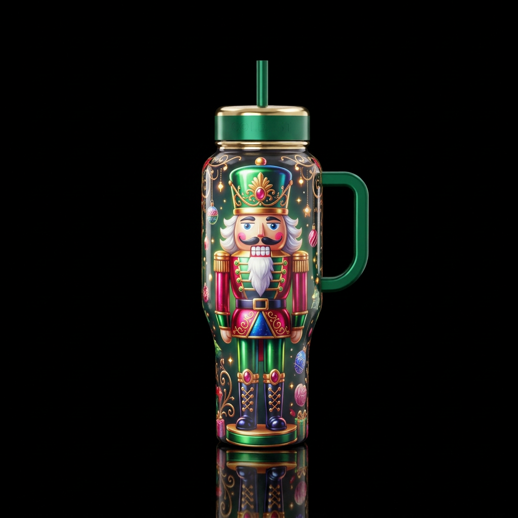 The Nutcracker water bottle design
