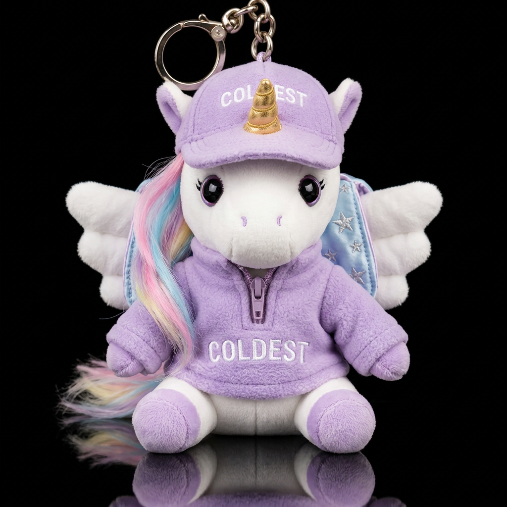 Monica the Unicorn water bottle design