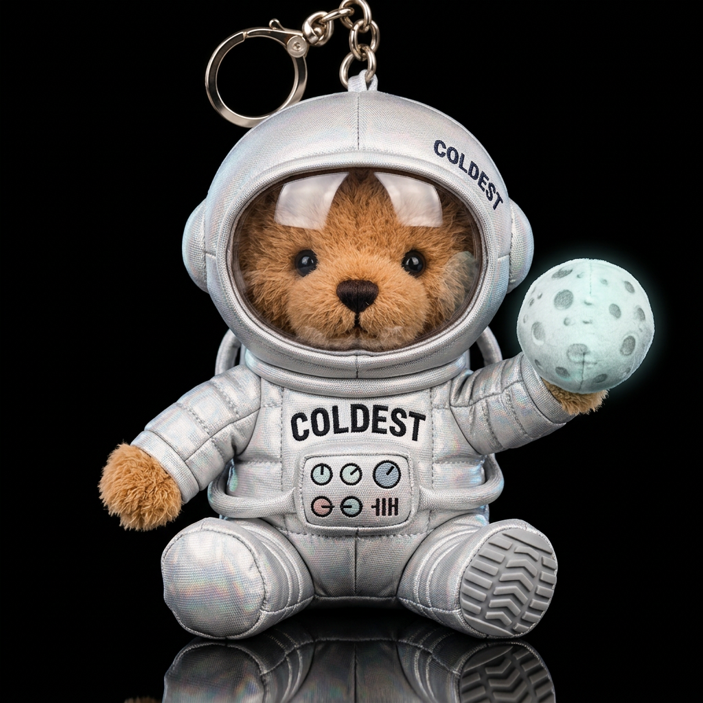 Moon Lander Astronaut water bottle design