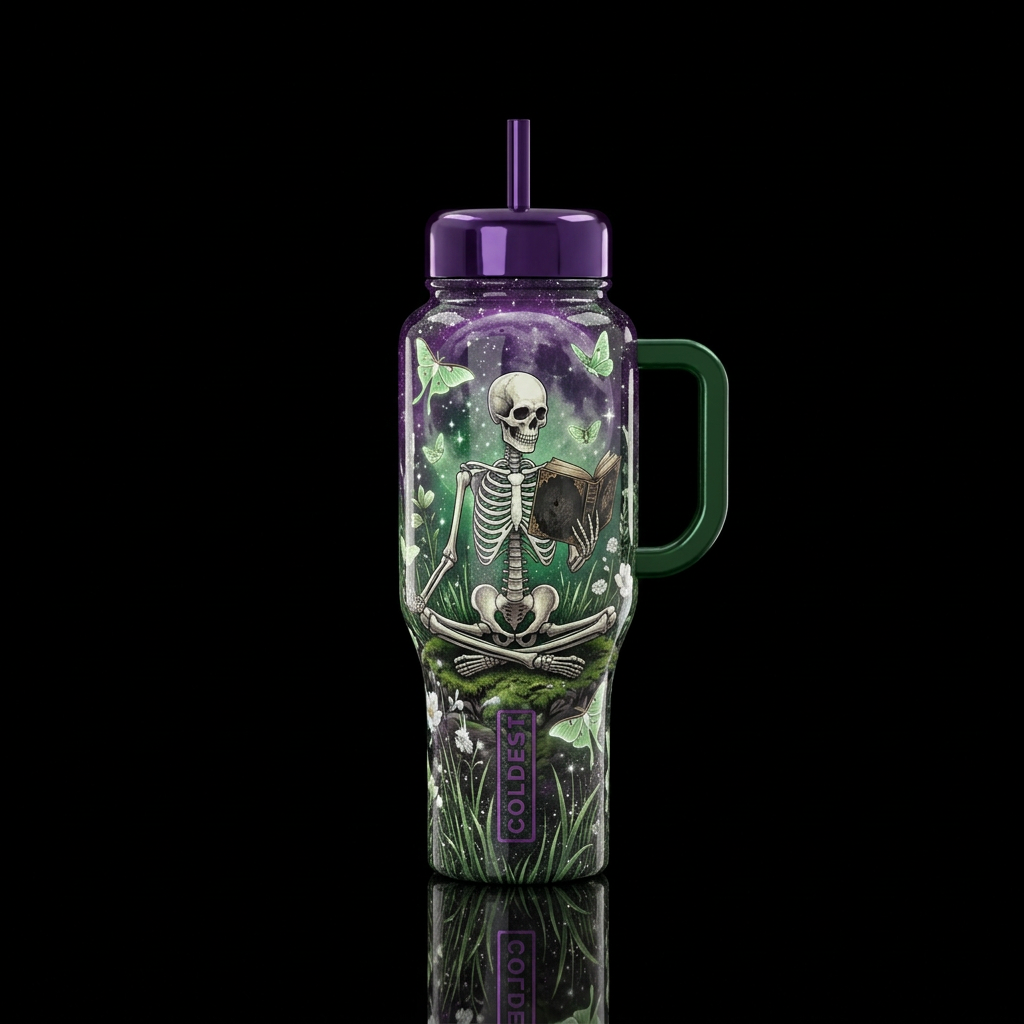 Reading is FUNdamental water bottle design