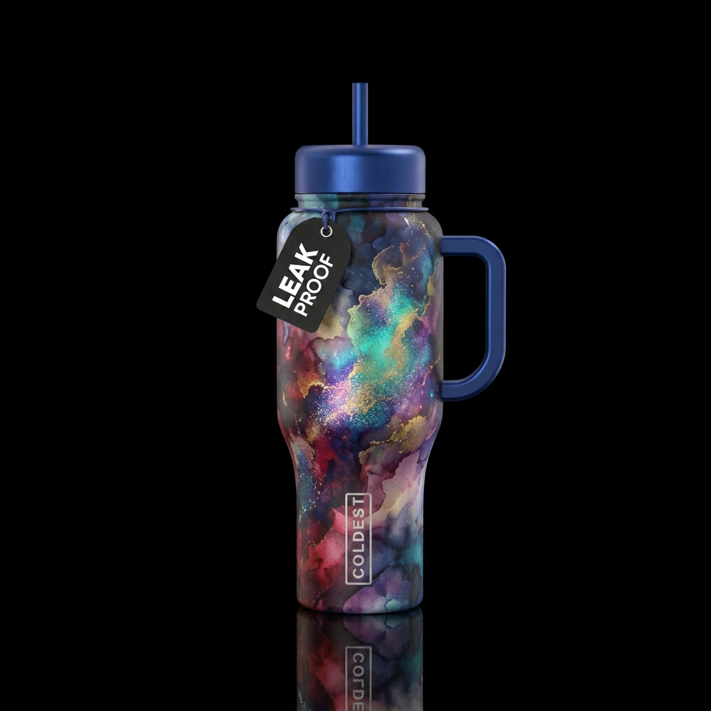 Smoke Gets in Your Eyes water bottle design