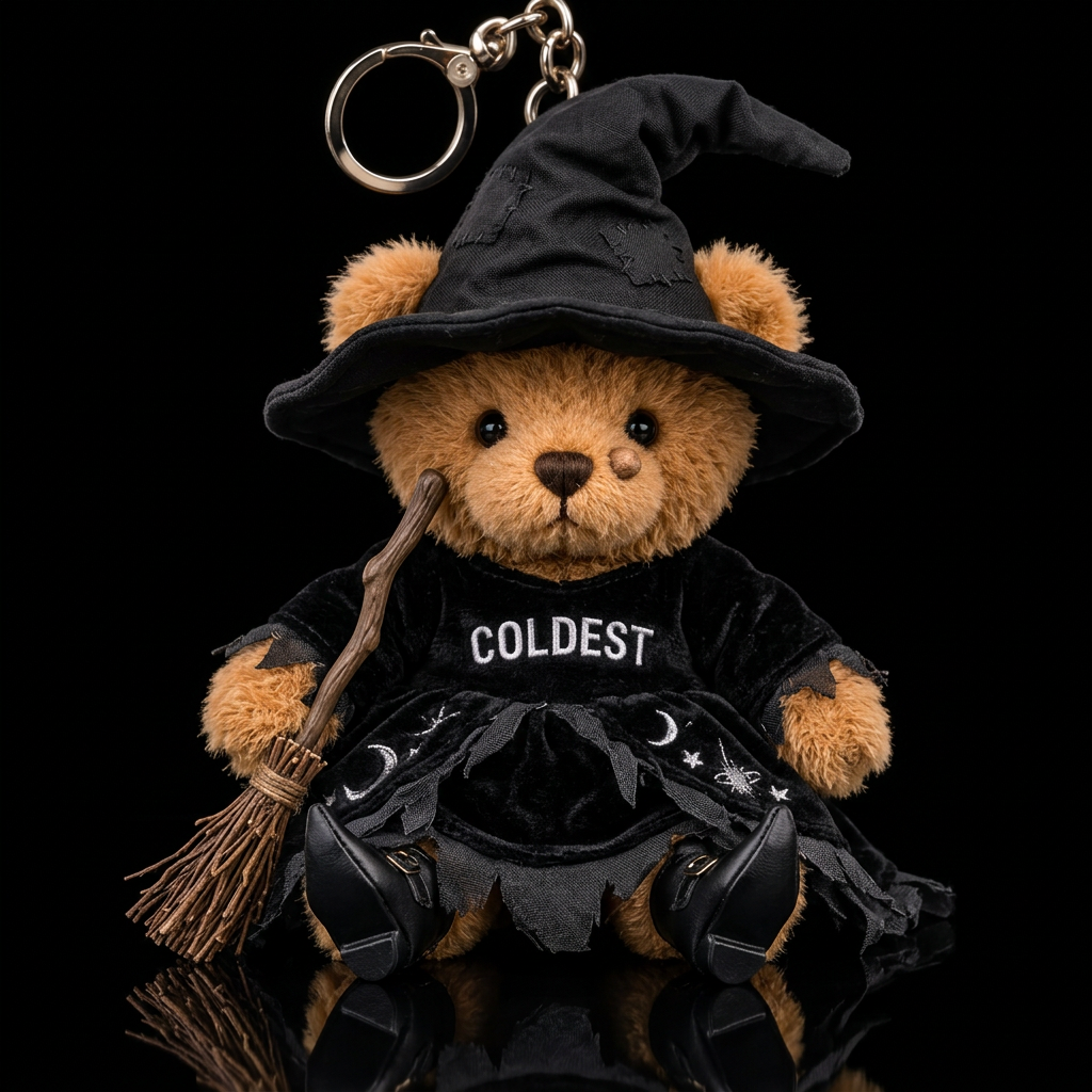 Windy the Witch with Broom water bottle design